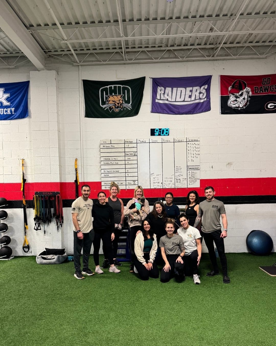 Group training class at AIM Performance Training in Mentor, Ohio